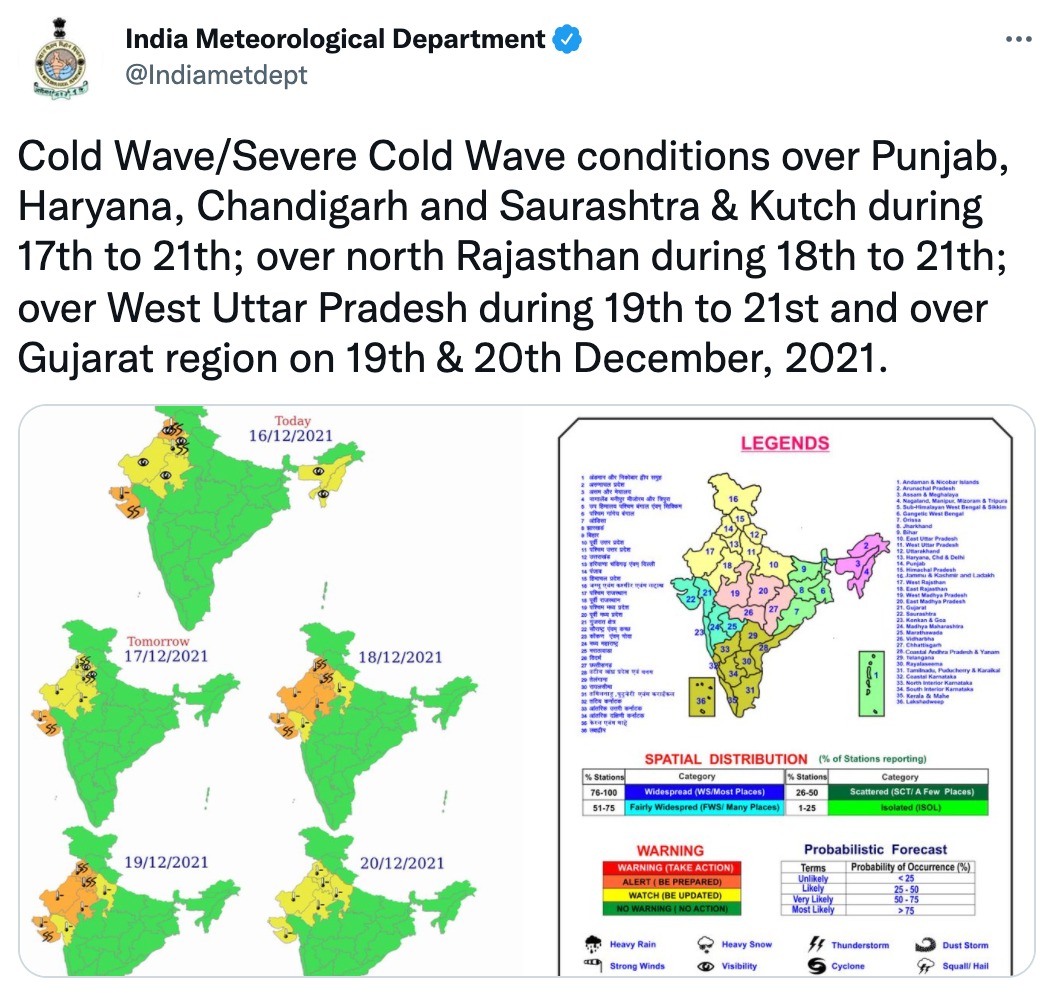 उत्तरी राजस्थान में शीतलहर का अलर्ट उत्तरी राजस्थान में शीतलहर का अलर्ट