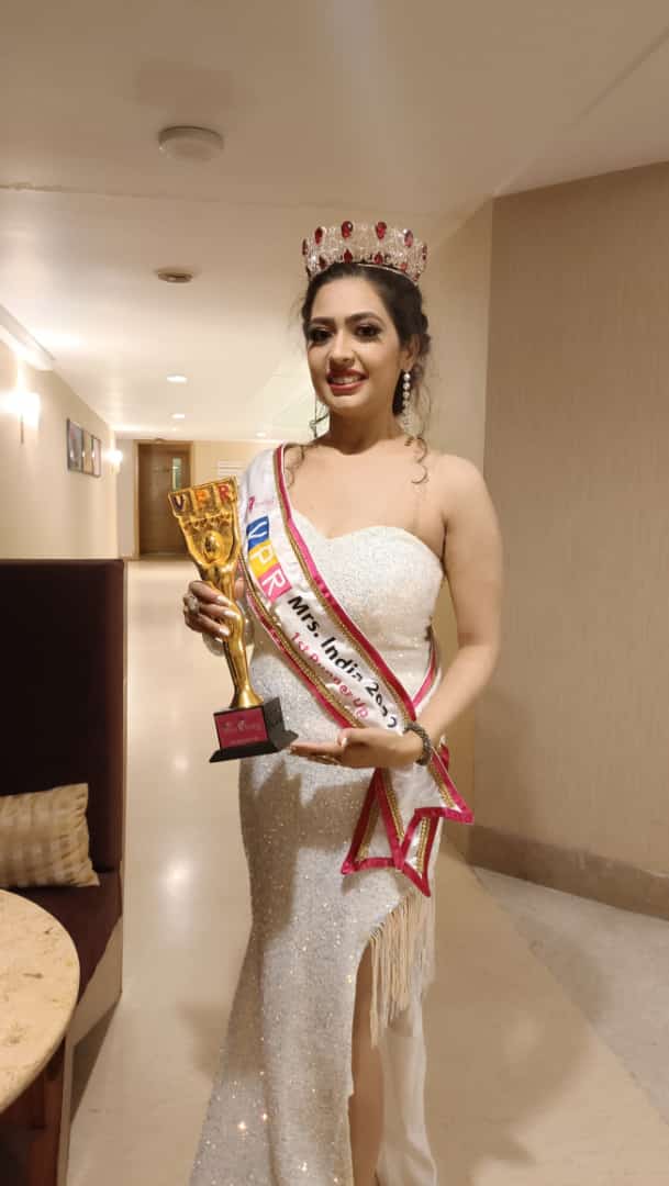मिसेज इंडिया 2022 की प्रथम रनरअप अंकिता श्रीवास्तव का स्वागत
