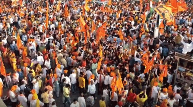 सीकर में रविवार को निकली रामनवमी पर भव्य शोभा यात्रा