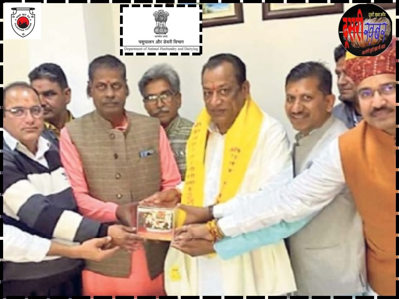 किसानों का 80 प्रतिशत बकाया अनुदान…मंत्री जोराराम से मिला किसान संघ…! किसानों का 80 प्रतिशत बकाया अनुदान…मंत्री जोराराम से मिला किसान संघ…!