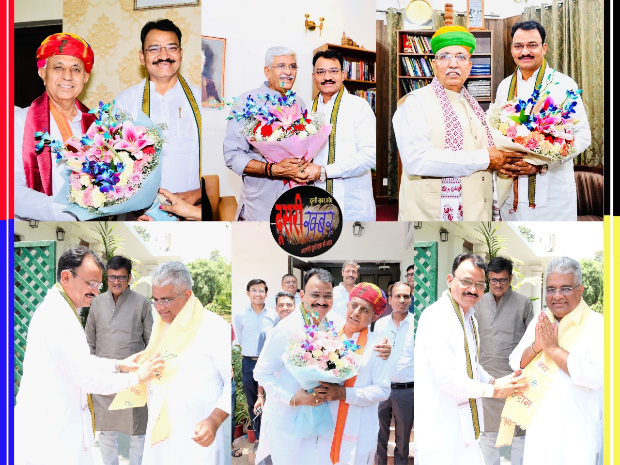 मंत्रिमंडल सदस्यों को उपमुख्यमंत्री बैरवा ने दी बधाई मंत्रिमंडल सदस्यों को उपमुख्यमंत्री बैरवा ने दी बधाई