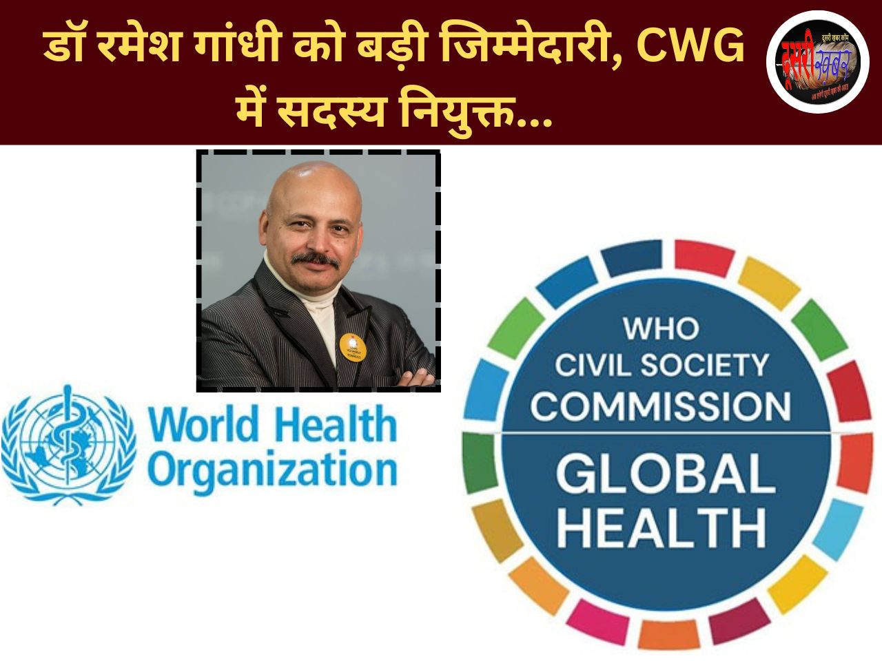 डॉ रमेश गांधी को बड़ी जिम्मेदारी, CWG में सदस्य नियुक्त… डॉ रमेश गांधी को बड़ी जिम्मेदारी, CWG में सदस्य नियुक्त…