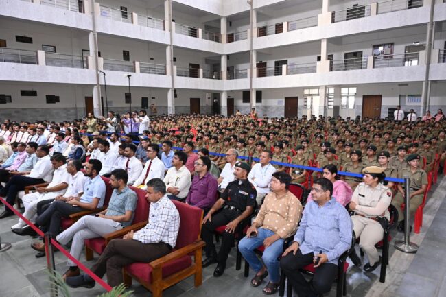 Deputy Chief Minister Diya Kumari inaugurated and laid the foundation stone during her visit to Jhunjhunu Sainik School Brahmakumaris Hostel Dispensary inauguration Udaipurwati Indrapura