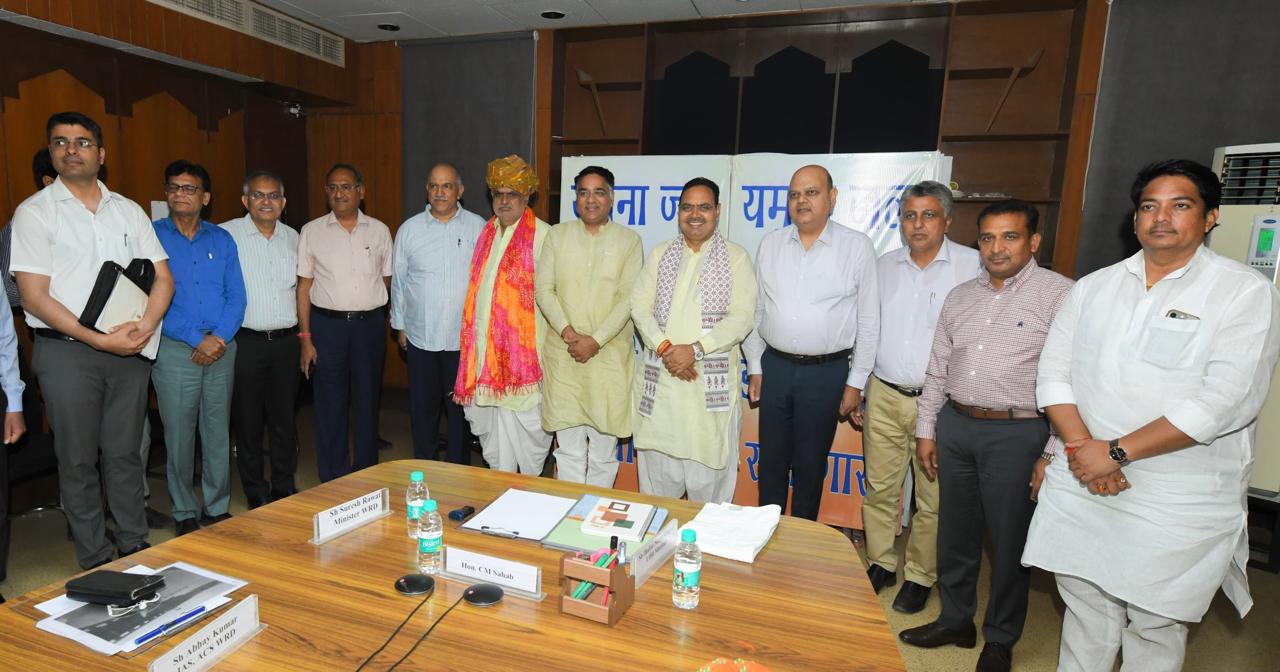 CM भजनलाल शर्मा की यमुना जल समझौते के क्रियान्वयन की समीक्षा बैठक