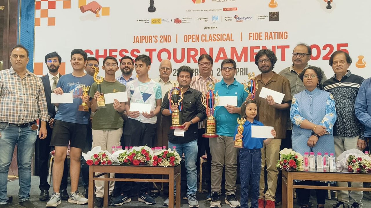 ओपन क्लासिकल फाइडे रेटेड शतरंज टूर्नामेंट में सीडलिंग का शौर्य भार्गव रहा अव्वल