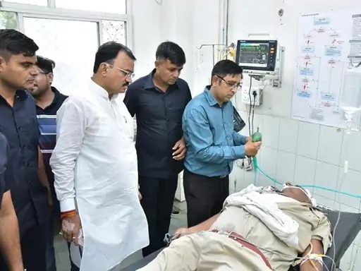 Accident of soldiers deployed for the security of Prem Chand Bairwa, one soldier died, Bairwa reached SMS hospital