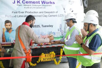 JK Cement's historic initiative: Production and dispatch of eco-friendly LC-3 cement begins for the first time in India 