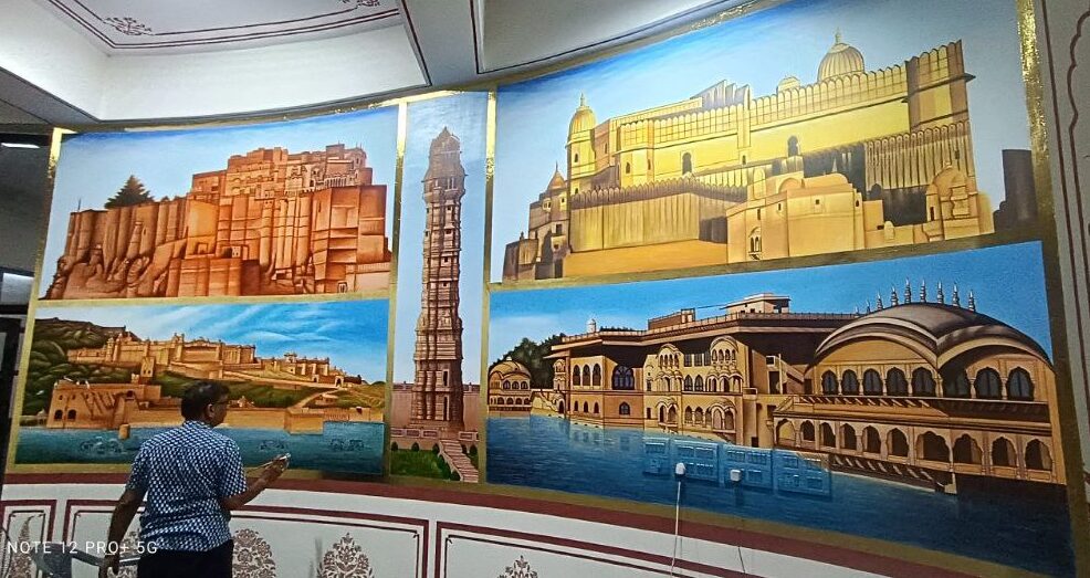 Paryatan Bhawan is the new destination for tourists, the supernatural and beautiful sight of Lord Gajanan and Teej Mata appeared in person... 