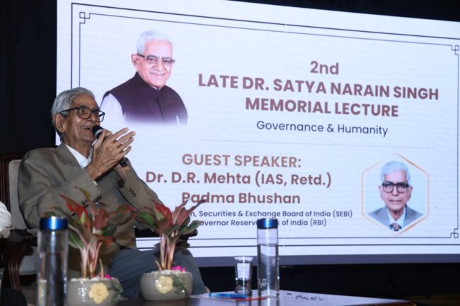 Padma Bhushan Dr. DR Mehta was the keynote speaker at the 2nd Late Dr. Satya Narayan Singh Memorial Lecture Series
