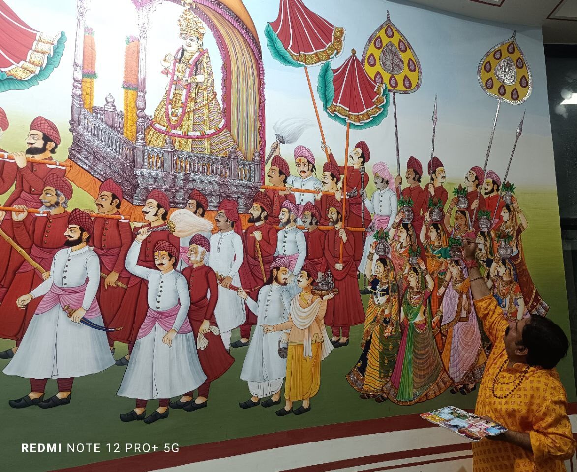 Ramu Ramdev painter painting Tourism Bhawan 
