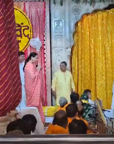उप मुख्यमंत्री दिया कुमारी पहुंची गोविंद देवजी मंदिर 