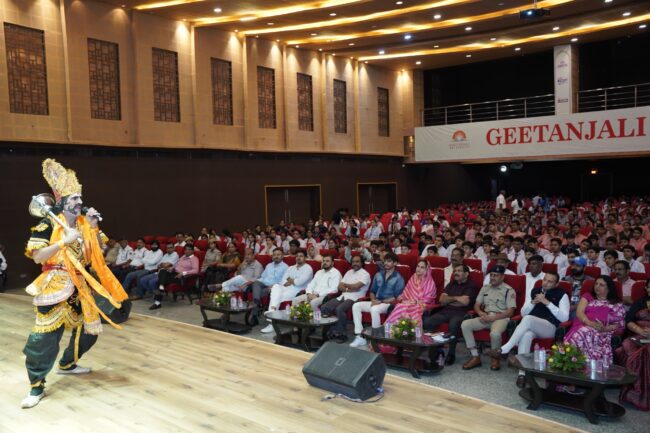 awareness-program-on-road-safety-giving-a-serious-message-to-children-in-a-funny-way-by-becoming-yamraj