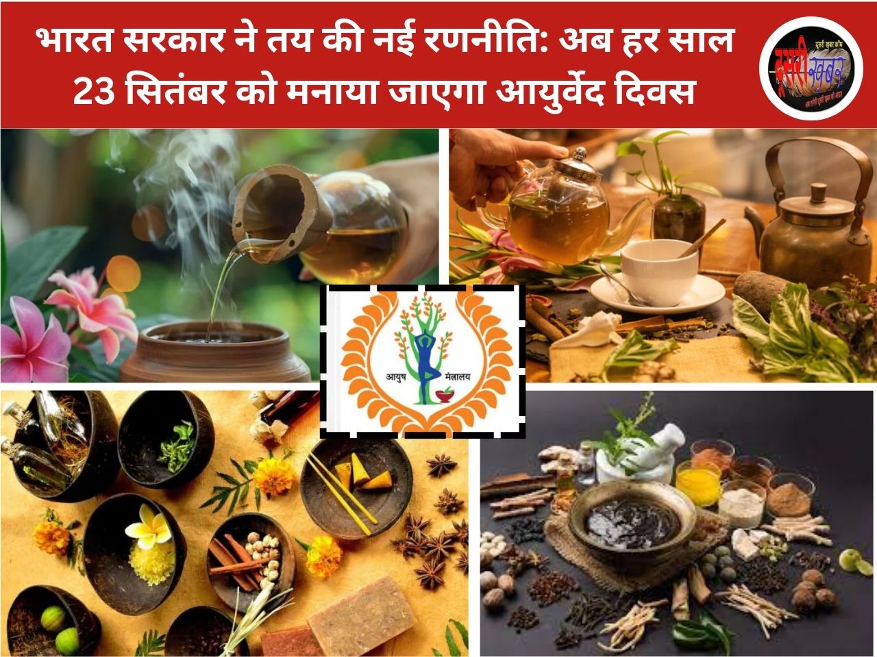 भारत सरकार ने तय की नई रणनीति: अब हर साल 23 सितंबर को मनाया जाएगा आयुर्वेद दिवस