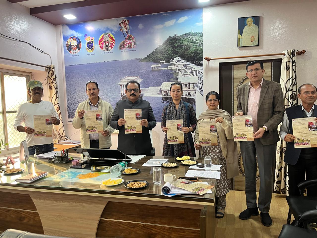 कुंभलगढ़ महोत्सव की तैयारी बैठक पोस्टर का विमोचन