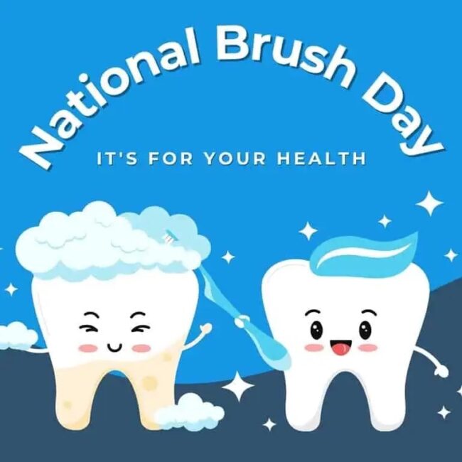 नेशनल टूथ ब्रशिंग डे