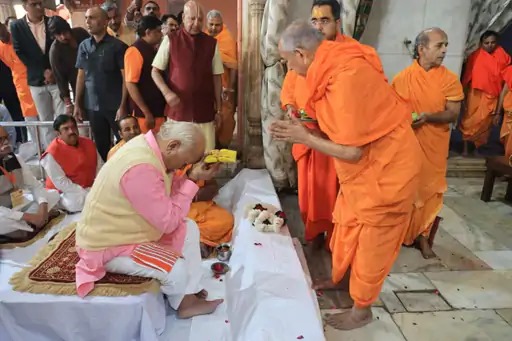 मोहन भागवत पहुंचे गोविंददेवजी मंदिर