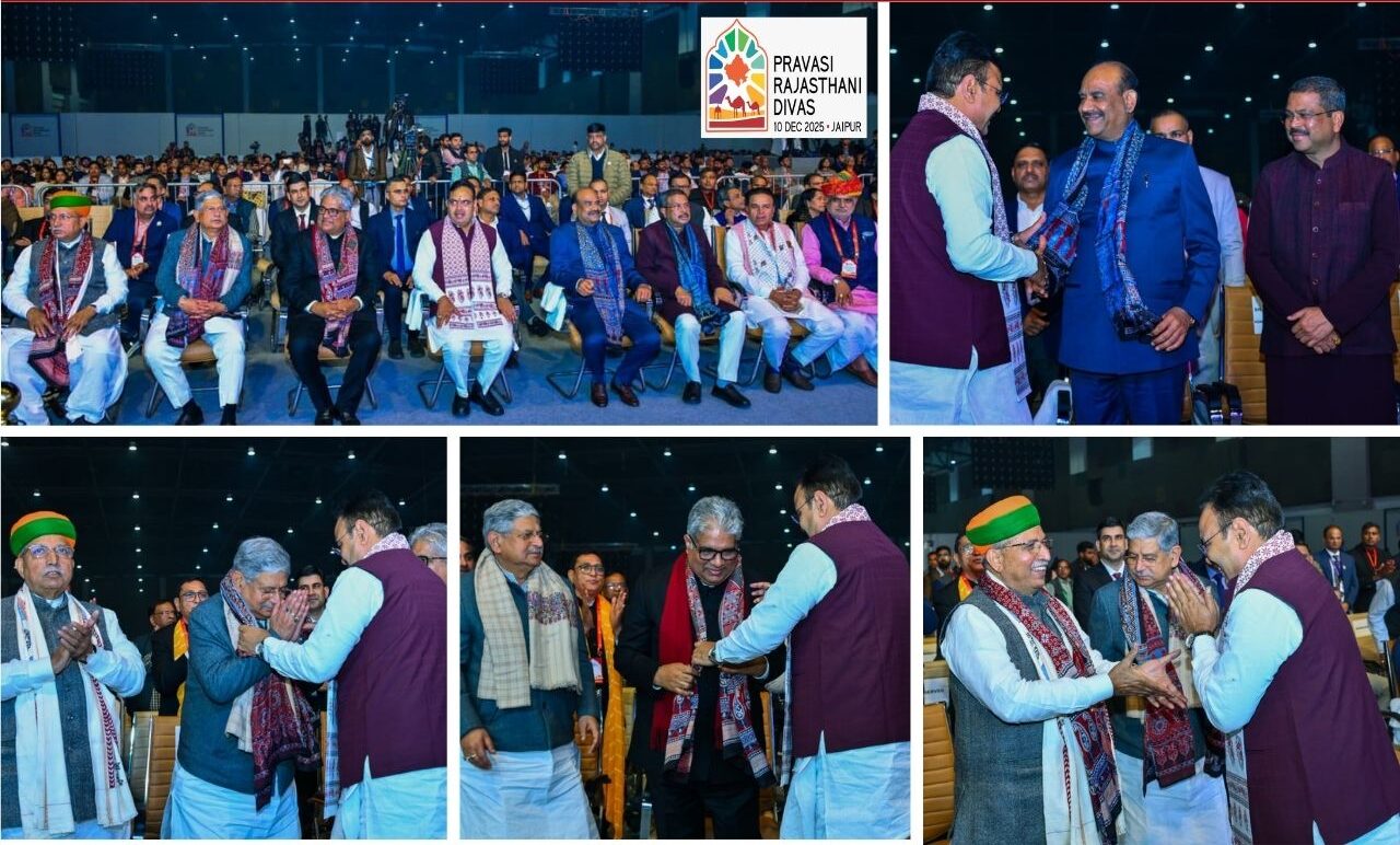 मुख्यमंत्री भजनलाल शर्मा ने ओम बिरला और केंद्रीय मंत्रियों का किया सम्मान