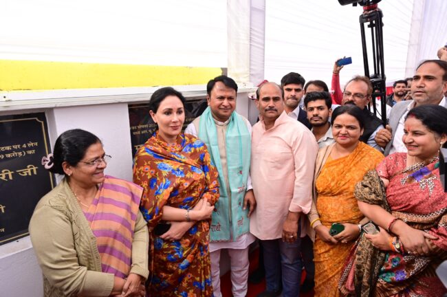 दिया कुमारी ने किया आरओबी का शिलान्यास, विद्याधर नगर को 100 करोड़ की ऐतिहासिक सौगात