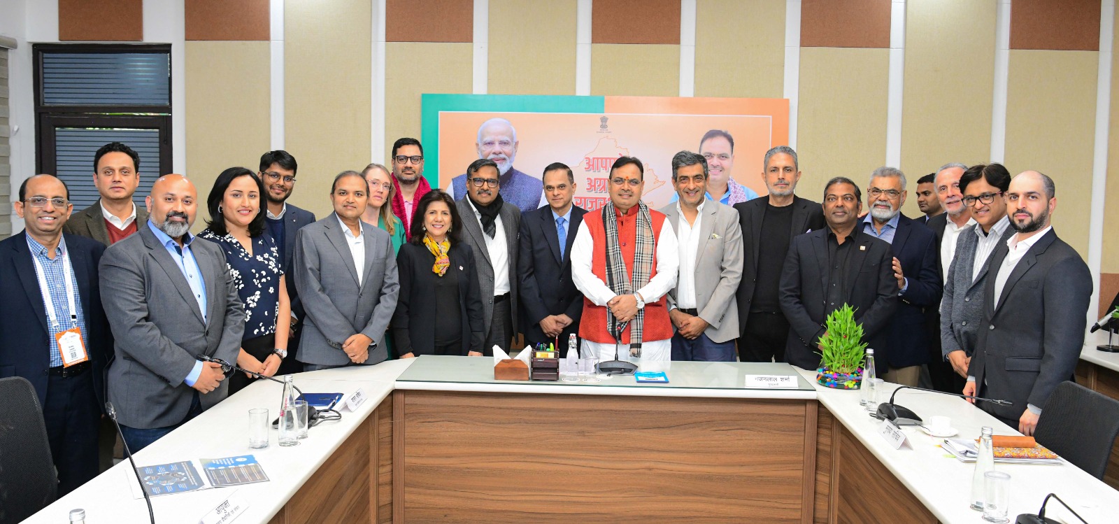 राजस्थान डिजिफेस्ट टाई ग्लोबल समिट से पूर्व सीएम से मुलाकात