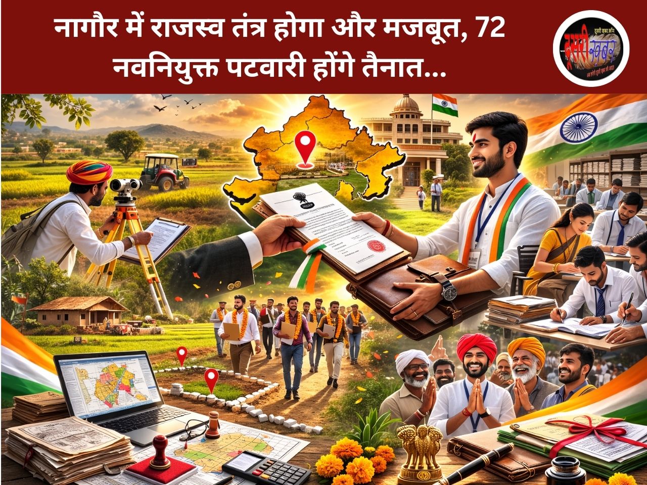 नागौर में राजस्व तंत्र होगा और मजबूत, 72 नवनियुक्त पटवारी होंगे तैनात…