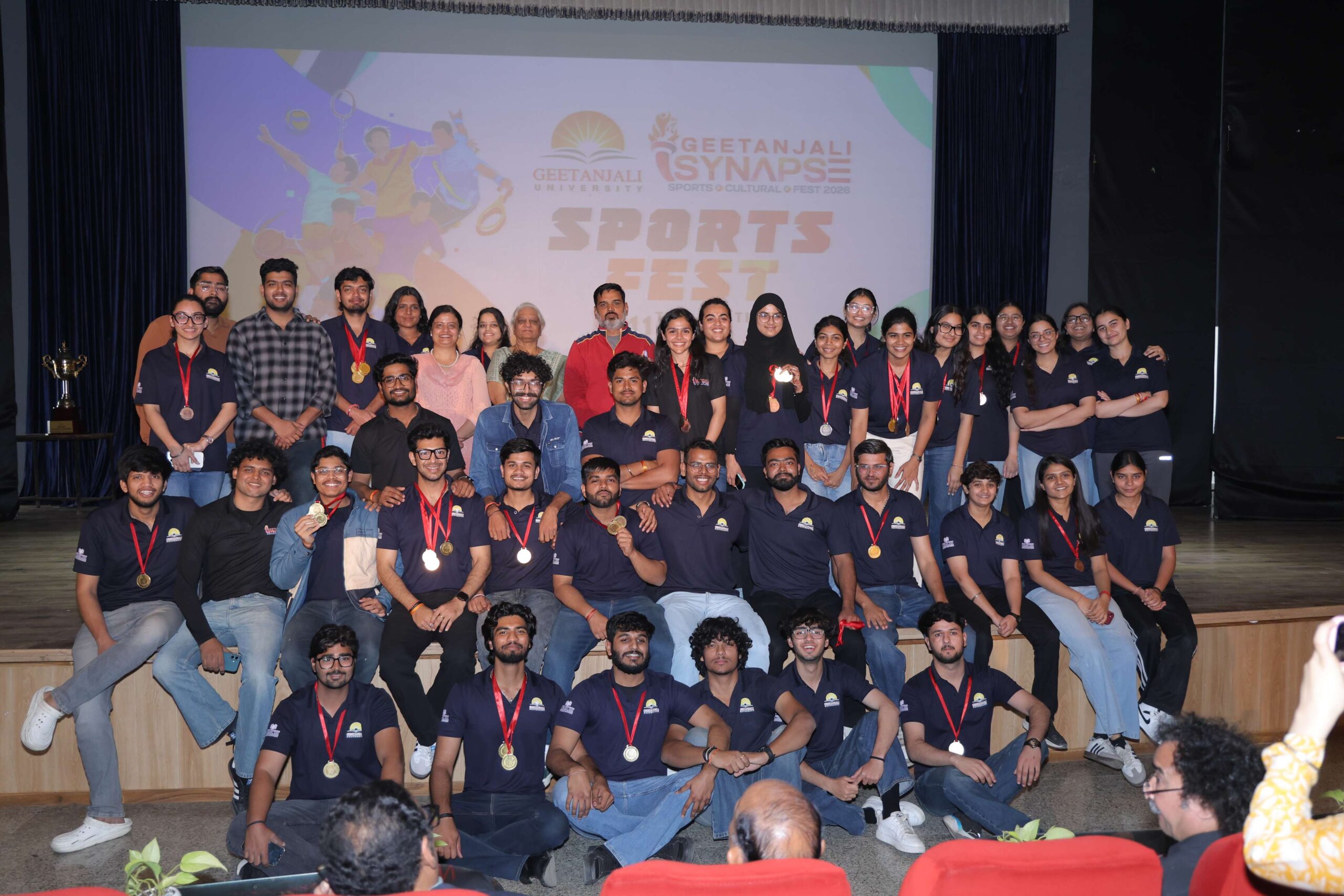 गीतांजली विवि में ‘सिनैप्स स्पोर्ट्स 2026’ में 800 खिलाड़ियों ने दिखाई प्रतिभा