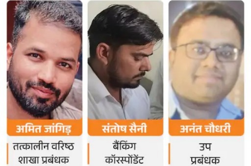 PNB के मैनेजर सहित तीन आरोपी गिरफ्तार, करोड़ों का सोना लॉकर से उड़ाया