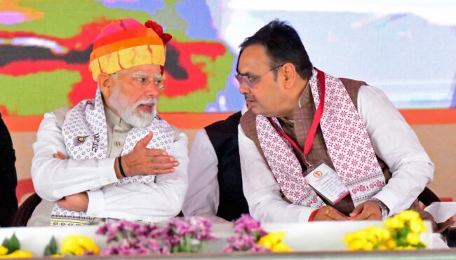 पीएम मोदी और सीएम भजनलाल अजमेर में