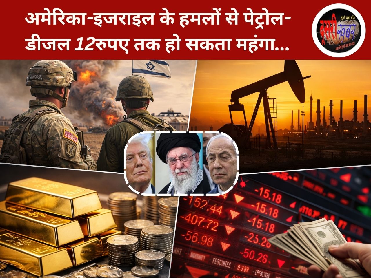अमेरिका-इजराइल के हमलों से पेट्रोल-डीजल 12रुपए तक हो सकता महंगा…