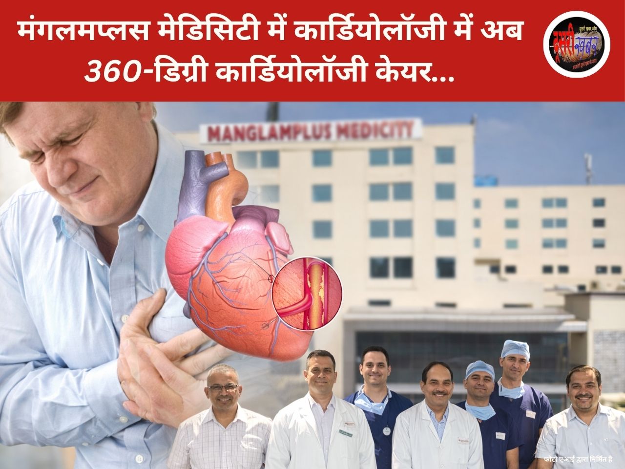 मंगलमप्लस मेडिसिटी में कार्डियोलॉजी में अब 360-डिग्री कार्डियोलॉजी केयर