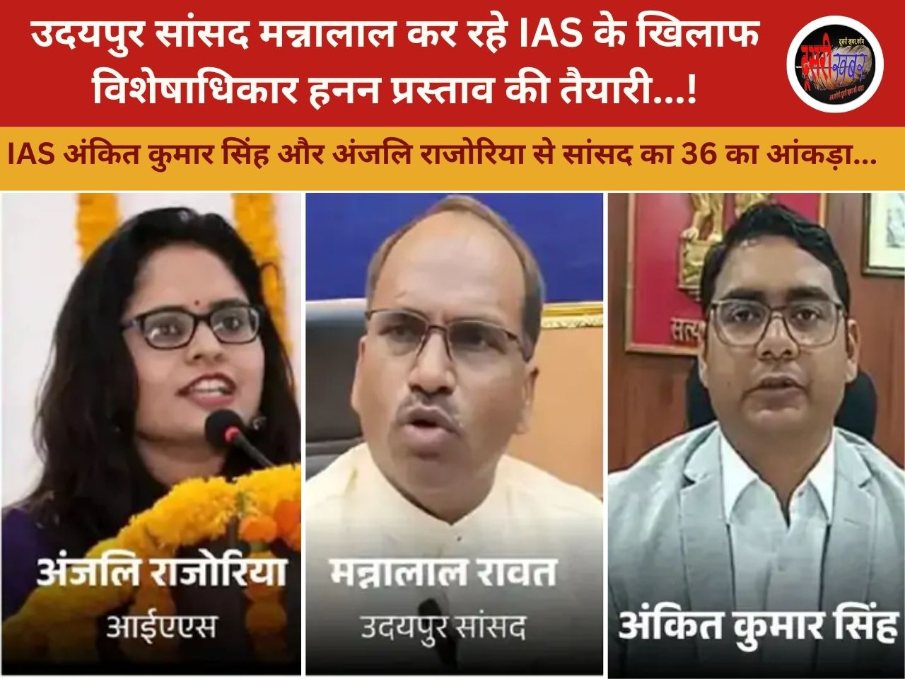 सांसद-IAS दंपत्ति विवाद राजस्थान में चर्चा का विषय, विशेषाधिकार हनन प्रस्ताव…
