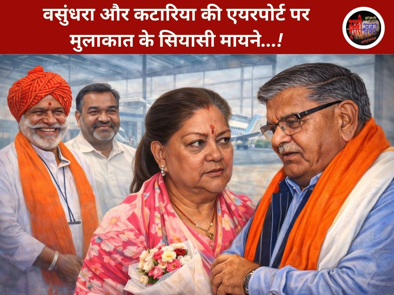 वसुंधरा और कटारिया की एयरपोर्ट पर मुलाकात के सियासी मायने…! वसुंधरा और कटारिया की एयरपोर्ट पर मुलाकात के सियासी मायने…!