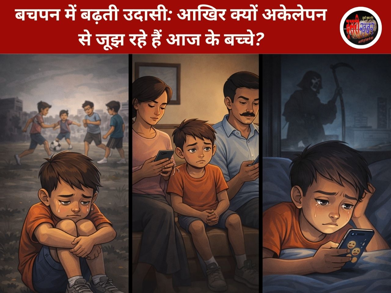 बचपन में बढ़ती उदासी: आखिर क्यों अकेलेपन से जूझ रहे हैं आज के बच्चे?