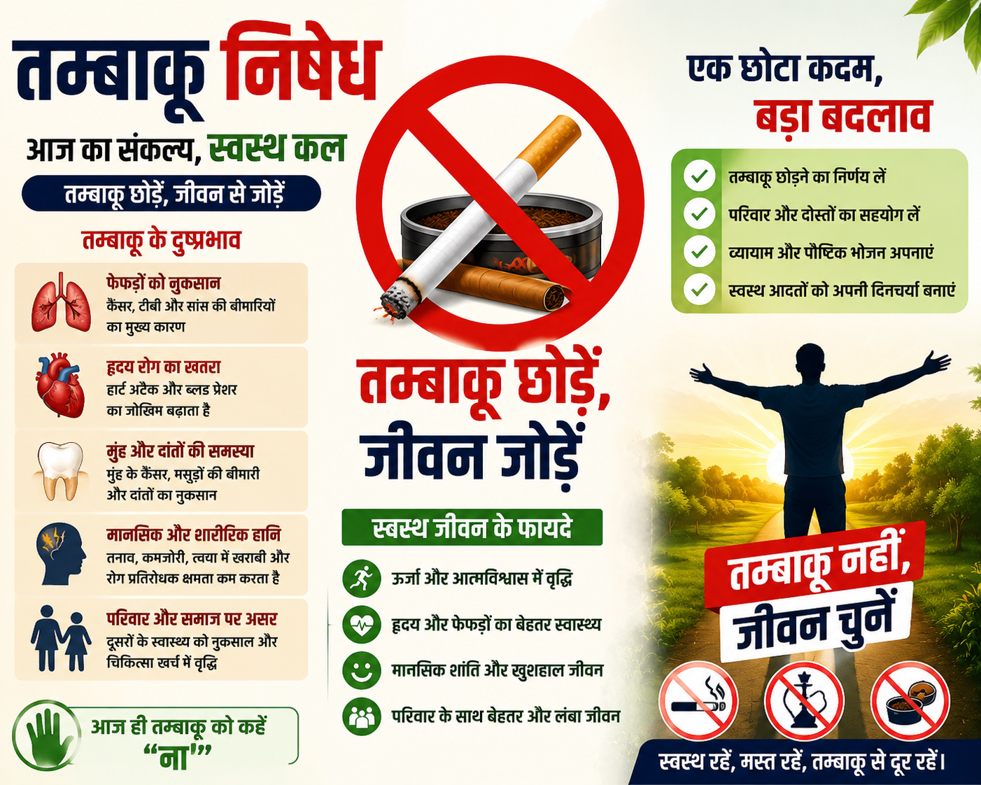 विश्व तंबाकू निषेध दिवस के अवसर पर आयोजित इस प्रतियोगिता