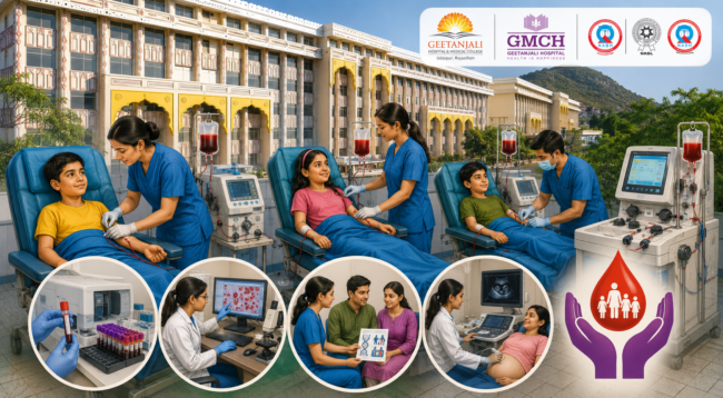 थैलेसीमिया से जंग में उम्मीद की किरण बन रहा Geetanjali Hospital उदयपुर
