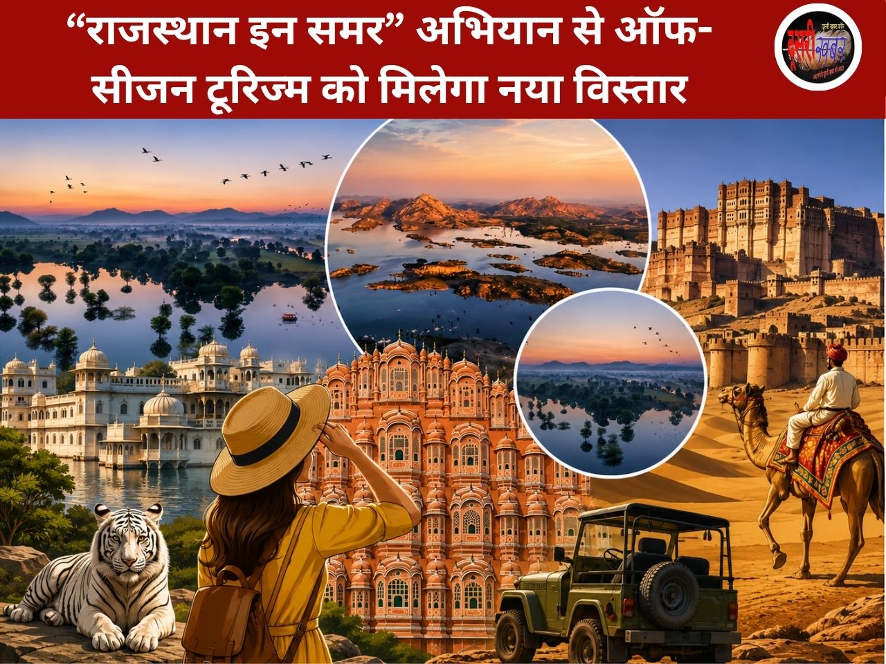 “राजस्थान इन समर” अभियान से बदलेगी पर्यटन की तस्वीर, ऑफ-सीजन टूरिज्म को मिलेगा नया आयाम “राजस्थान इन समर” अभियान से बदलेगी पर्यटन की तस्वीर, ऑफ-सीजन टूरिज्म को मिलेगा नया आयाम