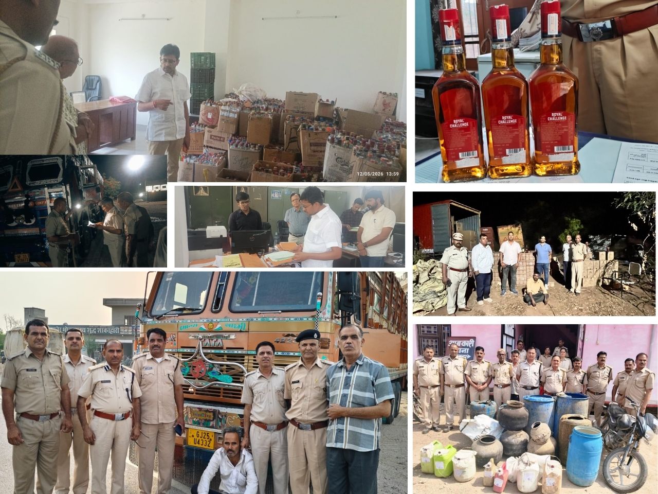 राजस्थान में आबकारी विभाग का अवैध शराब पर बड़ा एक्शन, तीन दिन में सैकड़ों गिरफ्तार, लाखों लीटर वॉश नष्ट, अंग्रेजी शराब के सैकड़ों कार्टन पकड़