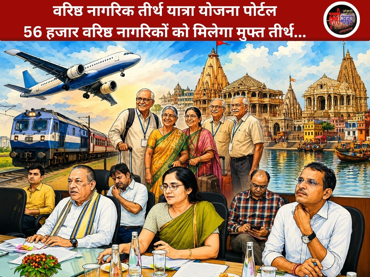 56हजार वरिष्ठ नागरिकों को मिलेगा मुफ्त तीर्थ यात्रा का लाभ, 26मई को खुलेगा पोर्टल, 5 जून को रवाना होगी धार्मिक ट्रेन