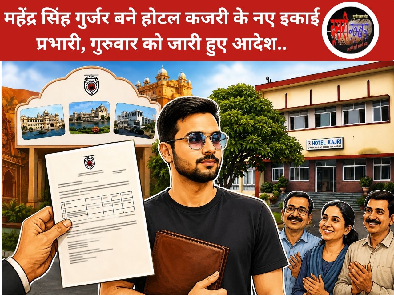 होटल कजरी उदयपुर को मिला नया इकाई प्रभारी, महेंद्र सिंह गुर्जर को सौंपी गई जिम्मेदारी
