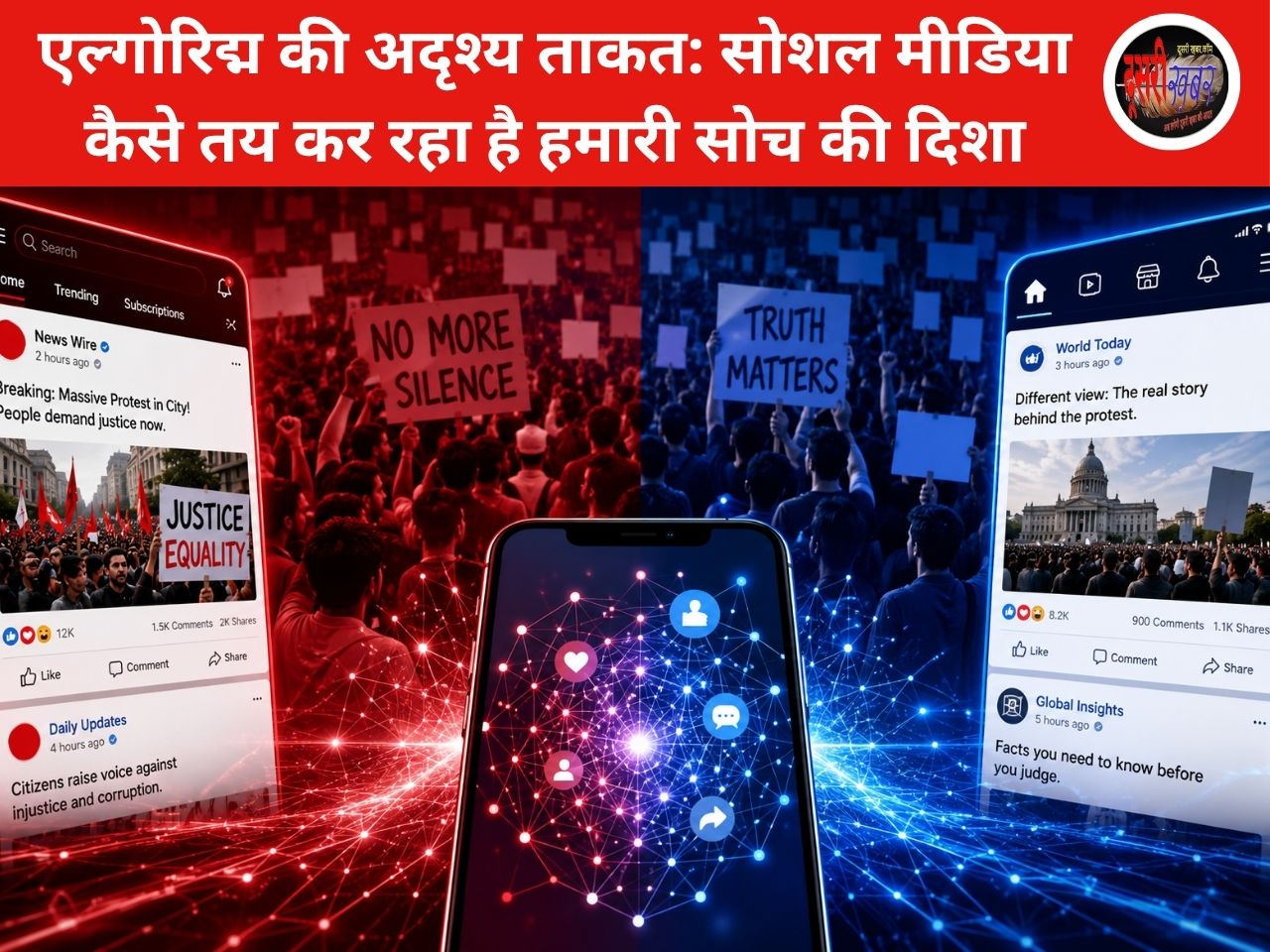 बड़ा खुलासा, एल्गोरिद्म की अदृश्य ताकत: सोशल मीडिया कैसे तय कर रहा है हमारी सोच की दिशा: भाग-1