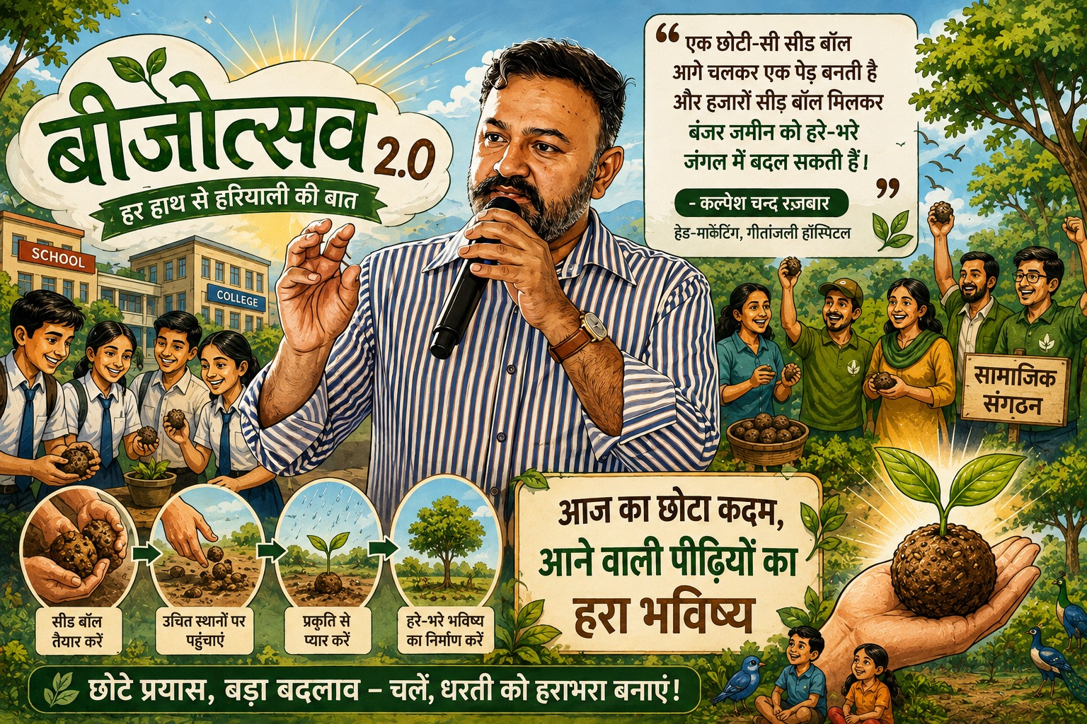 गीतांजली हॉस्पिटल के हेड-मार्केटिंग कल्पेश चन्द रजबार
