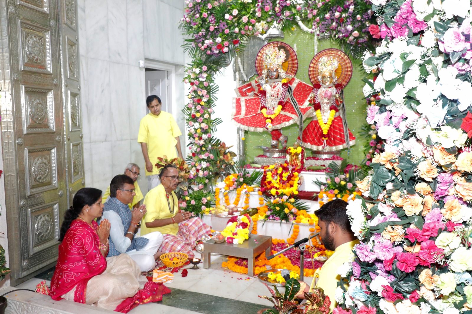 Sri Krishna Janmotsav celebrated with devotion and jubilation at the J.K. Cement complex; devotional chants echoed at midnight.

