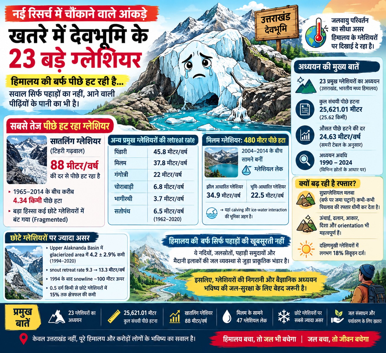 “हिमालय की बर्फ पीछे हट रही है, सवाल सिर्फ पहाड़ों का नहीं, आने वाली पीढ़ियों के पानी का” “हिमालय की बर्फ पीछे हट रही है, सवाल सिर्फ पहाड़ों का नहीं, आने वाली पीढ़ियों के पानी का”